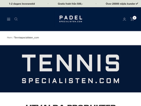 tennisspecialisten.com homepage screenshot