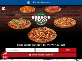 'barrospizza.com' screenshot