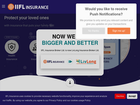 'iiflinsurance.com' screenshot