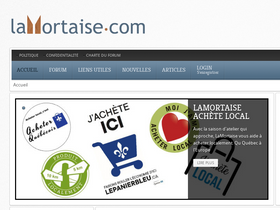 'lamortaise.com' screenshot