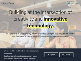 'synechron.com' screenshot