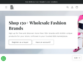 Unfrosen Wholesale Stock website screenshot