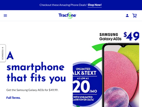 'tracfone.com' screenshot