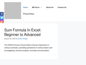 excelmaster.in homepage screenshot
