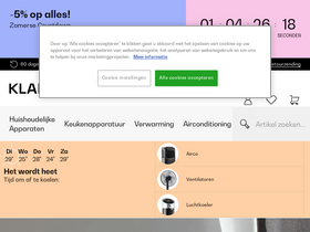 'klarstein.nl' screenshot