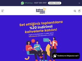 kahveborsam.com homepage screenshot