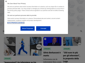 'dimensioneinfermiere.it' screenshot