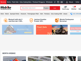 'webike.id' screenshot