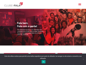 'clubedafala.com.br' screenshot