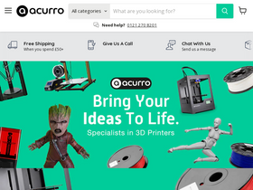 acurro.co.uk homepage screenshot