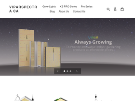 viparspectraled.ca homepage screenshot