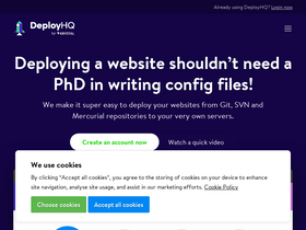 'deployhq.com' screenshot