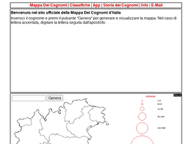 'mappadeicognomi.it' screenshot