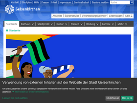 'gelsenkirchen.de' screenshot