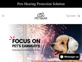 Petsear homepage screenshot