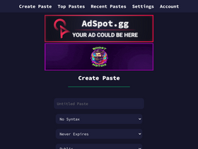 'paste.fo' screenshot