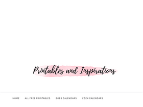 'printablesandinspirations.com' screenshot