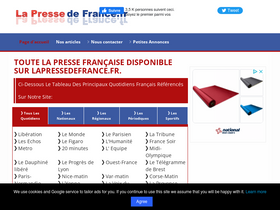 'lapressedefrance.fr' screenshot