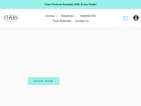 itaribotanicals.com homepage screenshot