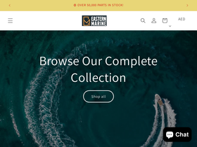Eastern Marine homepage screenshot
