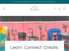 makeryarts.com homepage screenshot