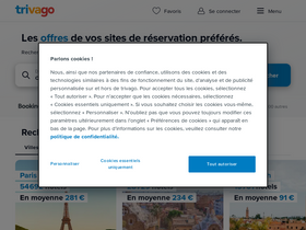 'trivago.fr' screenshot