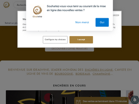 'idealwine.com' screenshot