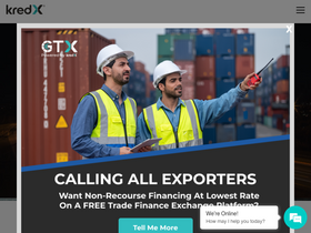 'kredx.com' screenshot