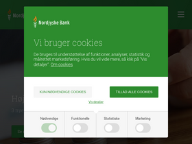 'nordjyskebank.dk' screenshot