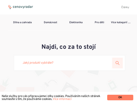 'cenovyradar.cz' screenshot
