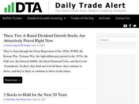 'dailytradealert.com' screenshot