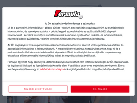 'formula.hu' screenshot