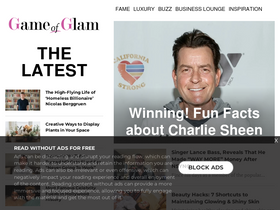 'gameofglam.com' screenshot