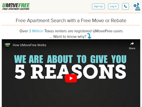 'umovefree.com' screenshot