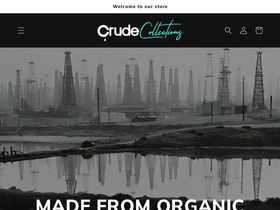 crudecollections.com homepage screenshot