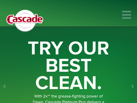 'cascadeclean.com' screenshot