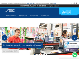 'sec.org.ar' screenshot