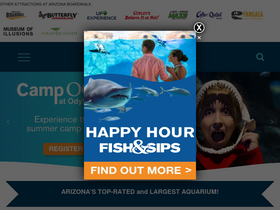 'odyseaaquarium.com' screenshot