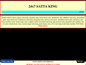 '24x7satta-kingz.com' screenshot