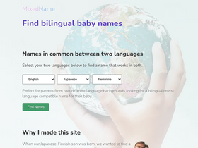 'mixedname.com' screenshot