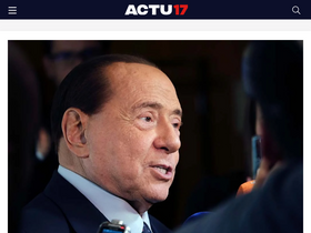 'actu17.fr' screenshot