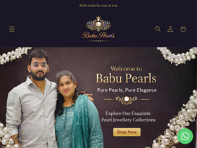 babupearlskakinada.com homepage screenshot