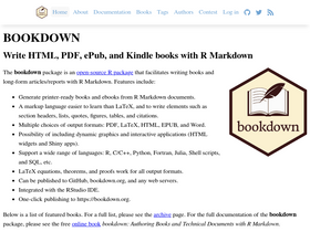 'bookdown.org' screenshot