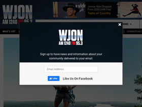 'wjon.com' screenshot