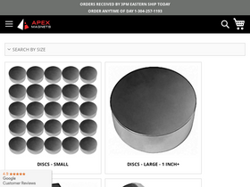 'apexmagnets.com' screenshot