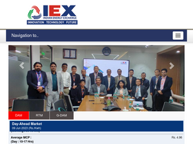 'iexindia.com' screenshot