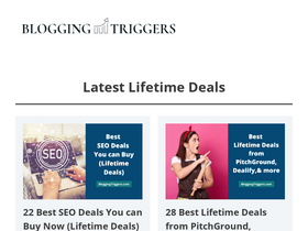 'bloggingtriggers.com' screenshot