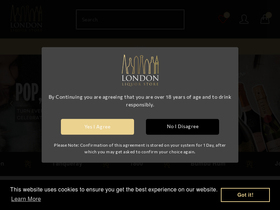 London Liquor Store homepage screenshot