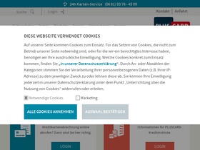 'karo.pluscard.de' screenshot