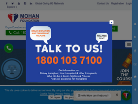 'mohanfoundation.org' screenshot